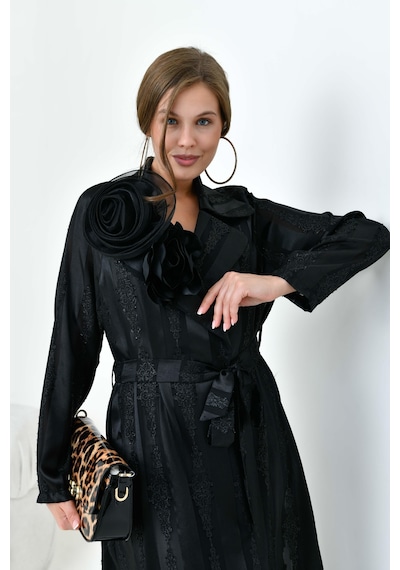 Ftz Women Kadın Abaya Kap Siyah 30864-siyah Siyah