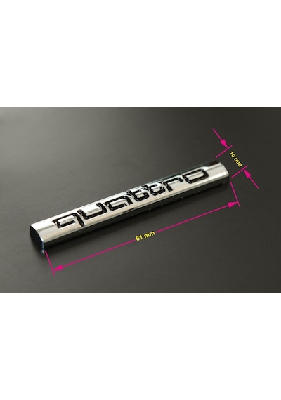 Audı 'Quattro' Yazı-Logo 4B0853737D 2Zz (274131874)