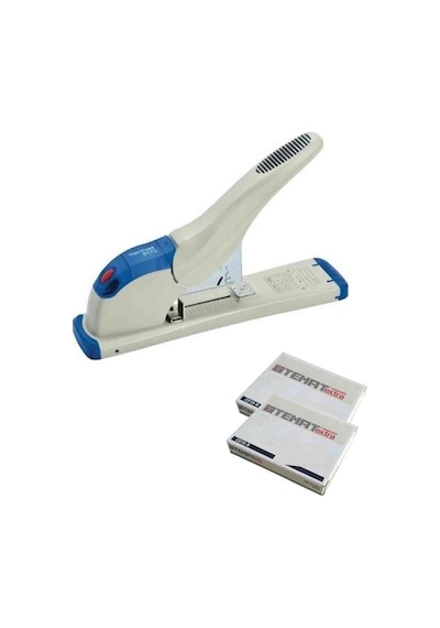 Temat 9170 Extra Güçlü Zımba Makinası Bej + 2 Adet Tel 23/10