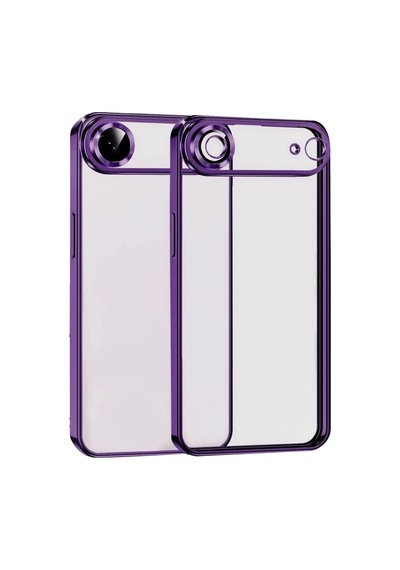 Apple Apple Uyumlu iPhone 17 Air Razer Lensli Silikon - Açık Mor Acik Mor