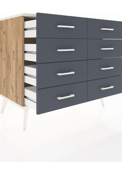 Hyperion Şifonyer 8 Çekmeceli 88x44x80 Çam-aytaşı/antrasit Aytaşı/antrasit Hyperion Şifonyer 8 Çekmeceli 88x44x80 Çam-aytaşı/antrasit Aytaşı/antrasit