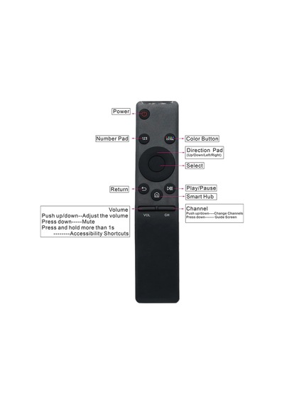 Samsung Uyumlu 43Tu7000 Smart Led Tv Akıllı Kumanda