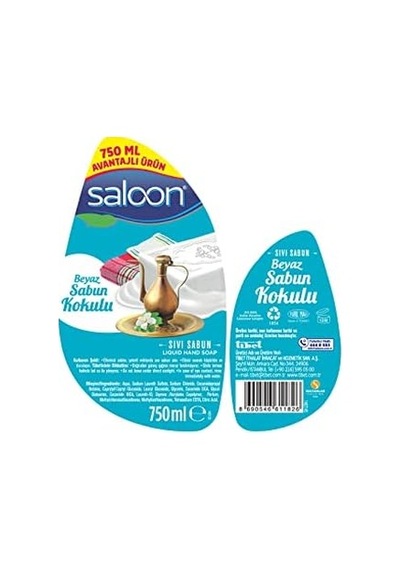 Saloon Sıvı Sabun Beyaz Sabun Kokulu 750 Ml