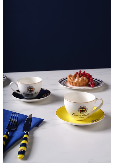 Karaca X Fenerbahçe Lisanslı 2 Kişilik Çay Fincan Takımı 220 Ml Lacivert