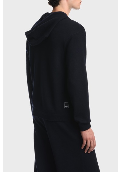 Emporio Armani Saf Yün Ve Fermuarlı Kapüşonlu Hırka Erkek Hırka Em006223 Af27807 Ub118 Lacivert Emporio Armani Saf Yün Ve Fermuarlı Kapüşonlu Hırka Erkek Hırka Em006223 Af27807 Ub118 Lacivert