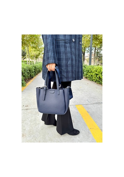 Just Polo Lüks Tasarım 3 Bölmeli Yumuşak Deri Lüks Ve Şık Dokunuş El & Omuz Çantası Shoulder Bag Lacivert 43342763