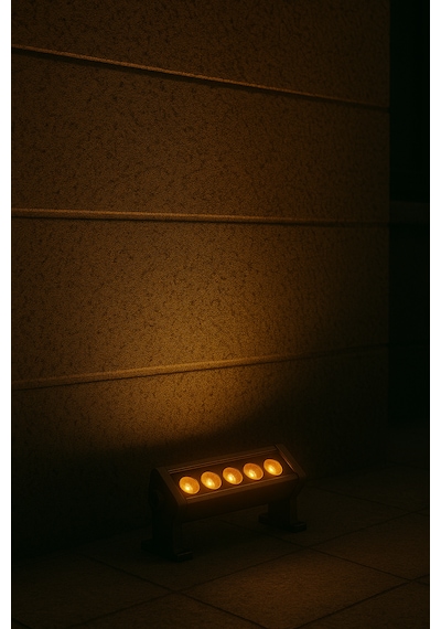 Goben Light Wallwasher 6w 20 Cm Duvar Boyama Armatürü-amber Amber