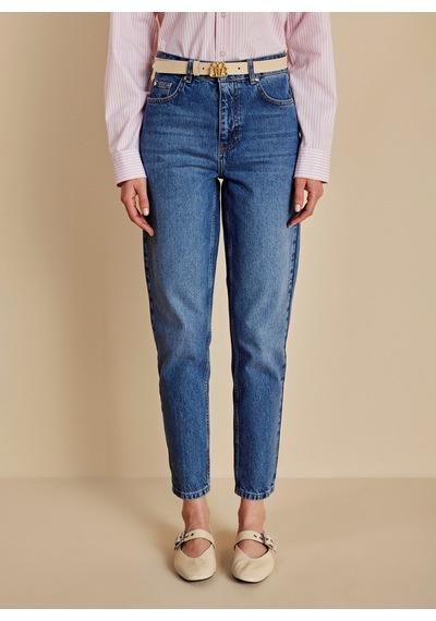 Brooks Brothers Mavi Kadın %100 Pamuk Denim Pantolon Bbss26fdp002