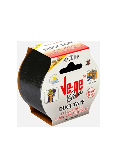 Vege Duct Tamir Bandı Siyah 50mmx10 Mt - 647470522