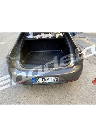 Peugeot 508 Yenı Kasa Uyumlu Bagaj Havuzu Kokusuz Kaucuk Sıyah 3D