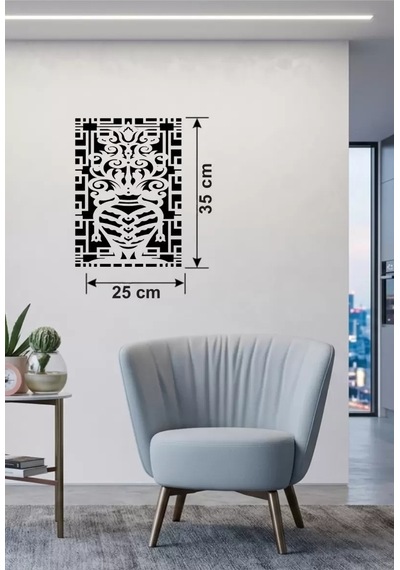 Mey İthalat Otantik Lale Motifli Ahşap Duvar Tablosu - 25x35 Cm Lazer Kesim Dekoratif Pano Çok Renkli