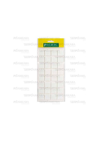 Pacific Beyaz Yapışkanlı Keçe 25mm X 25mm