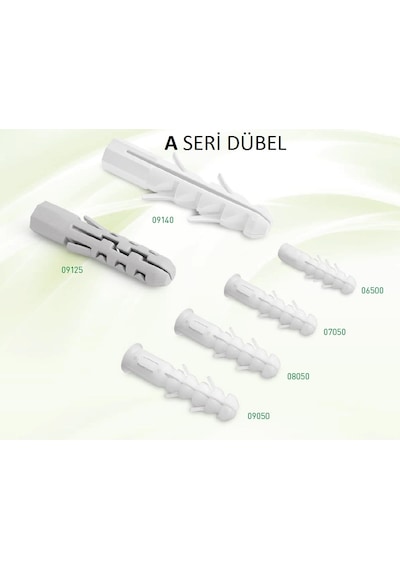 Plastik Dübel- Plastic Anchor 10X70 MM D Seri 50 'li