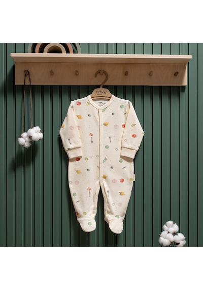 Tiffany Baby & Kids Tiffany Baby Organic Space Theme Patikli Tulum 44033 Ekru