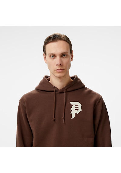 Primitive Courage Hood Erkek Kahverengi Hoodie Düz Papfa2407