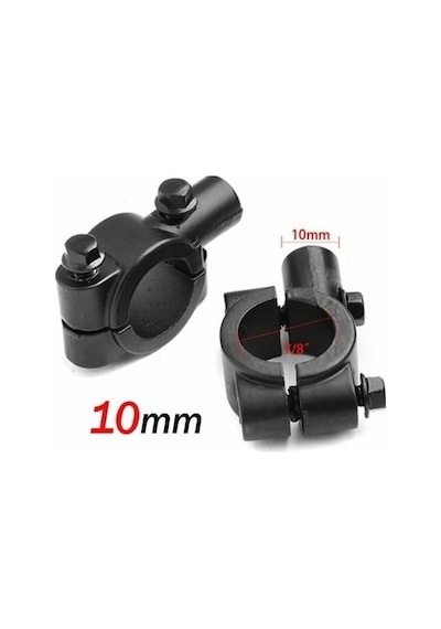 Motosiklet Atv Bisiklet Ayna Bağlantı Aparatı 1 Takım 10 Mm