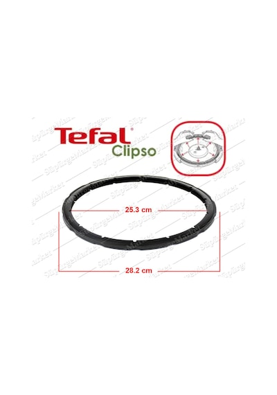 Tefal Düdüklü Tencere Lastiği 8-10 L Clipso Kapak