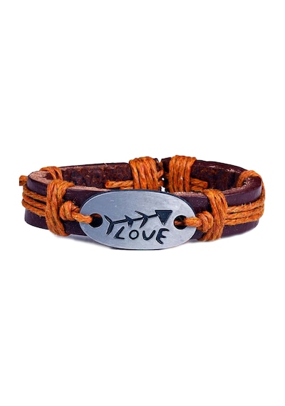 Tblk01334 Aşk Oku İpli Deri Unisex Bileklik 1301-1350 Çok Renkli