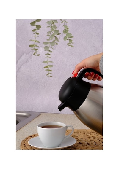 Penguen 1200p Paslanmaz Çelik Çay Termosu 2 L 12-24 Saat Soğuk, 8-12 Saat Sıcak Tutma Açık Gri