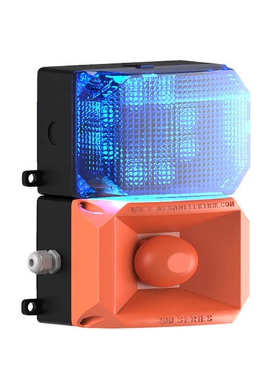 Mesan Küp Led Multifonksiyon 43 Ses Siren Mavi 12-24vdc Ms 222.5.12-24vdc
