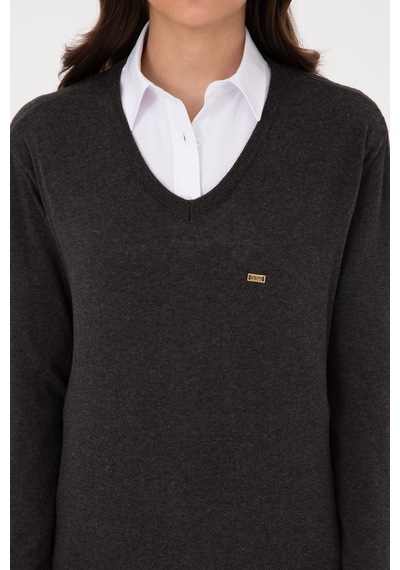 U.S. Polo Assn. U.s. Polo Assn. Kadın Antrasit Kazak /triko 50313598-vr006