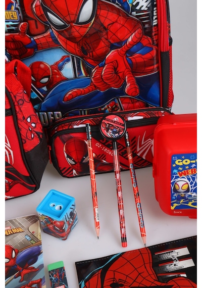 X Dekomus Lisanslı Spiderman Gamevers Collection Kırtasiye Seti & Okul,kalem Ve Termoslu Beslenme Çantası,beslenme Kabı,matara Seti 165-Koyu Yeşil
