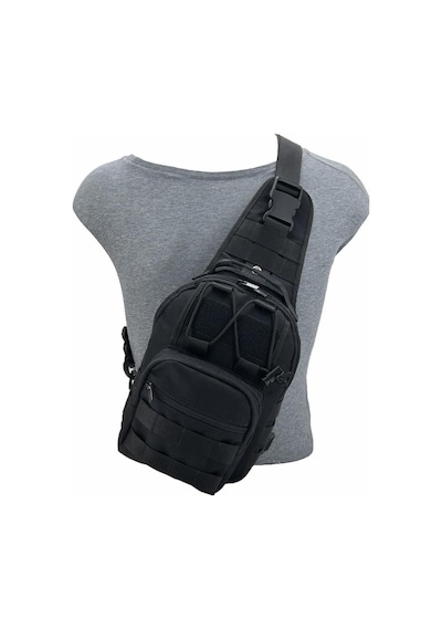 Taktikal Cordura 1000d Tactical Bodybag Çapraz Çanta Siyah