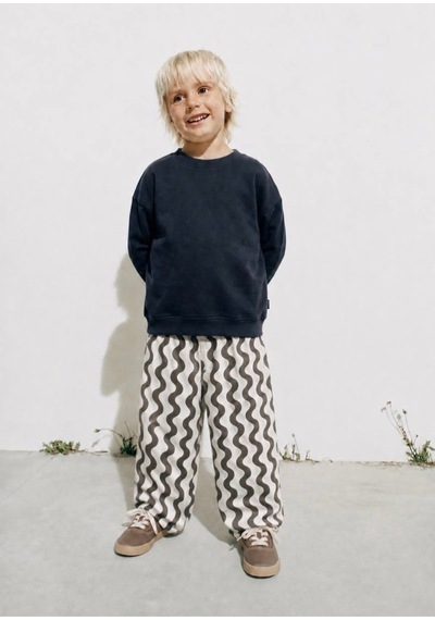 Snook Kids Asimetrik Desenli Pantolon Beyaz Beyaz