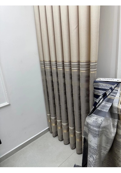 Nivemeshome Urla V-5202 Vizon 1/3 Sık Pileli Fon Perde Apm Çok Renkli