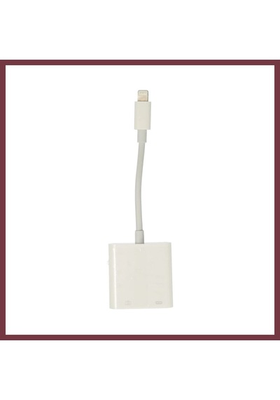 Storeşahin Apr22 Apple Uyumlu Apple iPhone Otg 2in1 - Beyaz Shn0720