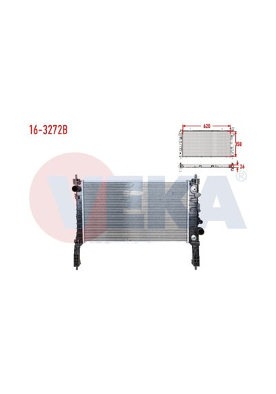 Opel Mokka 1.4 A-t Ac+/- 2012- Su Radyatörü Brazing 1300360 - 1300360 - 95298556 - 95298556