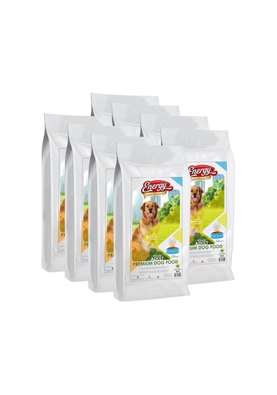 Energy Super Premium Kuzulu Pirinçli Yetişkin Köpek Maması 8 x 15 KG