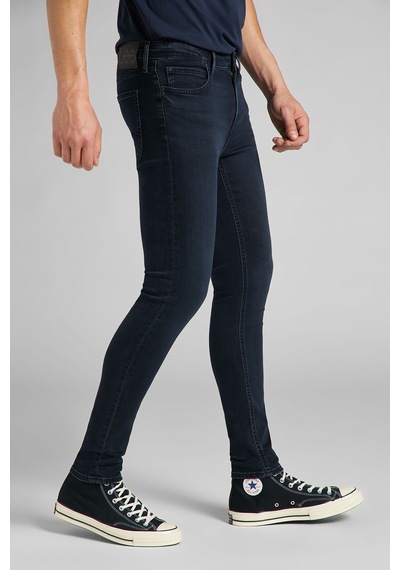 Lee Malone Skinny Fit Normal Bel Denim Esnek Jean Kot Pantolon L736PHKG Koyu Mavi