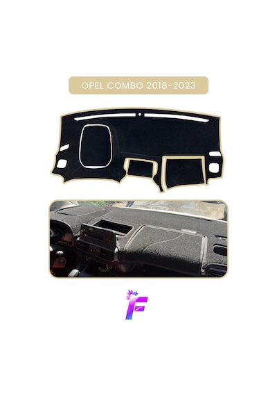 Opel Combo 2018-2023 Uyumlu Torpido Örtüsü Çatlama Ve Isıya Karşı Tam Koruma Oto Aksesuar T25
