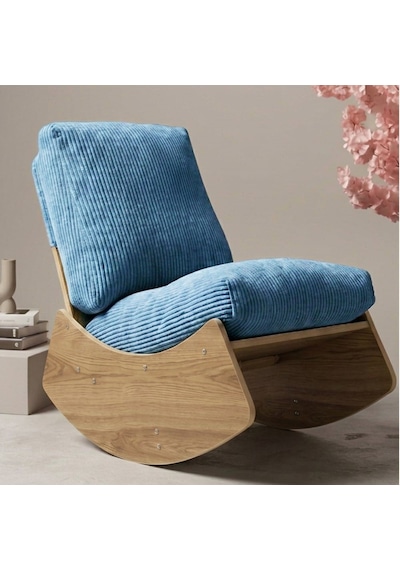 Comfort Sallanır Koltuk Tv Koltuğu Sallanan Berjer Sandalye İndigo