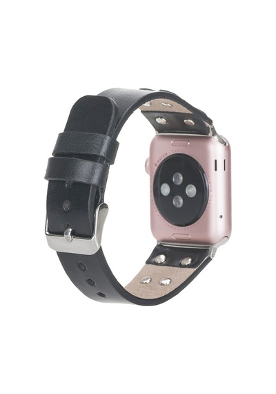 Apple Watch Uyumlu Deri Kordon Cross 42-44-45mm St Rst1