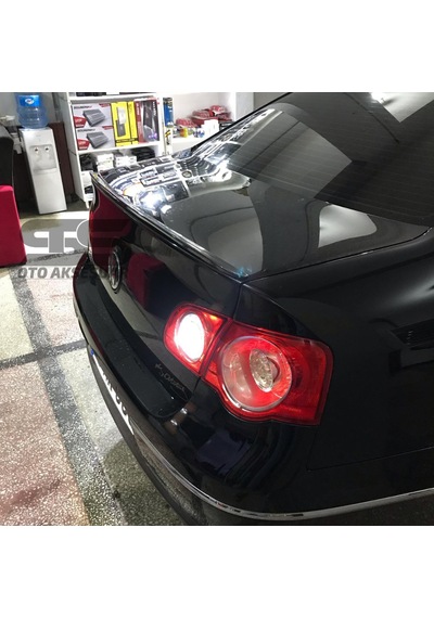 Sts Oto Aksesuar Volkswagen Jetta Mk5, Bagaj Üstü Spoiler Çıtası, Piano Black(Parlak Siyah