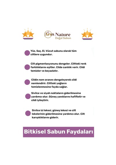 Lavanta %100 Doğal Güzel Kokulu El Yüz Saç Vücut Orijinal Bitkisel Lavanta Sabunu 120g - 4 Adet Karışık