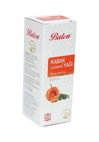 Kabak Çekirdeği Yağı Soğuk Pres 50 Ml Cam Şişe