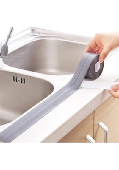 Gri Duş Pvc Lavabo Küvet Tezgah Kenar Banyo Mutfak Pencere 3,2 Mt Su Sızdırmaz Geçirmez Yalıtım Bant Genel