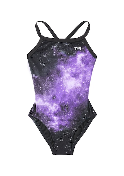 Tyr Durafast Elite Kadın - Kız Diamondfit Yüzücü Mayo - Starbone Mor
