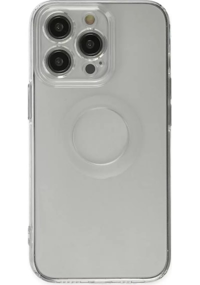 Newface  Apple  Uyumlu iPhone 13 Pro Kılıf Santa Lens Silikon - Şeffaf