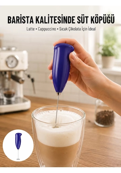 Portatif Kahve Köpürtücü Latte Cappuccino Milkshake Ve Puding Yapıcı