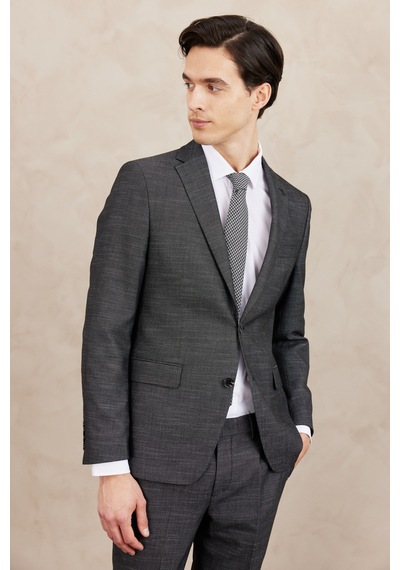 AC&Co / Altınyıldız Classics Slim Fit Dar Kesim Mono Yaka Desenli Takım Elbise ERKEK SIYAH BEYAZ Beyaz AC&Co / Altınyıldız Classics Slim Fit Dar Kesim Mono Yaka Desenli Takım Elbise ERKEK SIYAH BEYAZ Beyaz