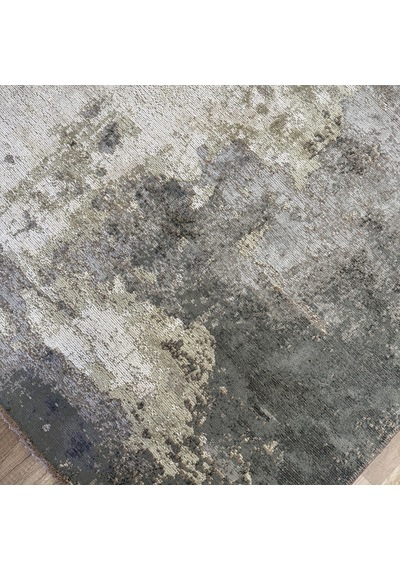 Hoom Rugs Arkaik Plz 07 K.antrasit Etnik Renkli Vintage Makine Halısı Çok Renkli