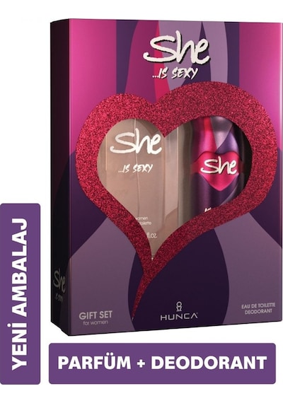 She Is Sexy Kadın Parfüm EDT 50 ML + Deodorant 150 ML