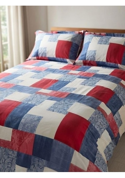 Florya Tek Kişilik Nevresim Takımı 160x220 Cm - 1 Adet Nevresim, 1 Adet Çarşaf 160x240 Cm, 1 Ad Çok Renkli
