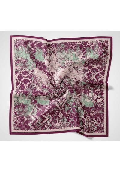 Silk Home Velora Eşarp Art Mürdüm 90x90 Çok Renkli