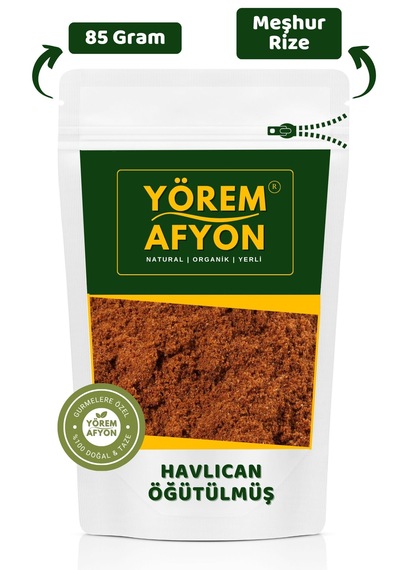 Yörem Afyon Meşhur Rize Yerli Mahsul Öğütülmüş Toz Kök Havlıcan, Havlucan, Kömbe 85gr.