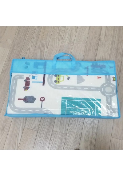 Delt Katlanabilir Çocuk Bebek Oyun Matı Oyun Aktivite Halısı - 150x200x1 Cm Taşıma Çantalı